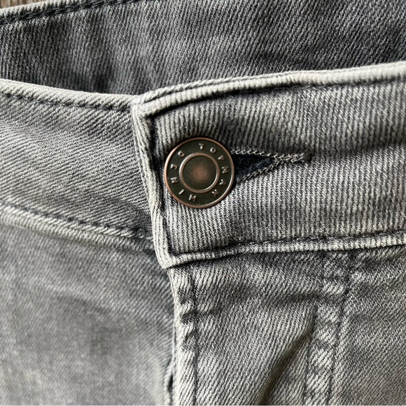 Topman Stretch Tapered Jeans In Washed Black Tint Sz W34 L34 - Picture 6 of 12